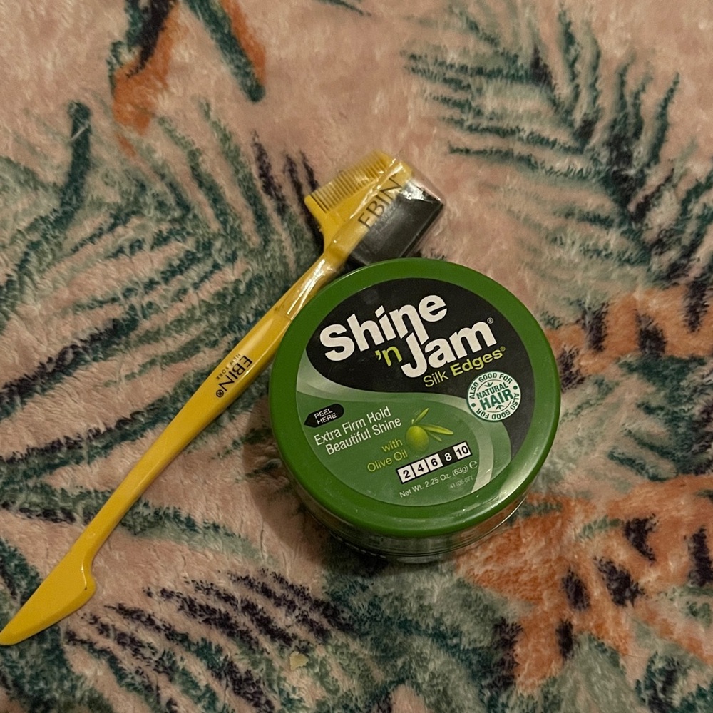 Shine 'n Jam Silk Edges with edge Brush
